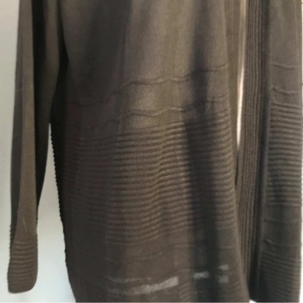 Cyrus black ribbed open cardigan size medium NWT - Picture 4 of 8